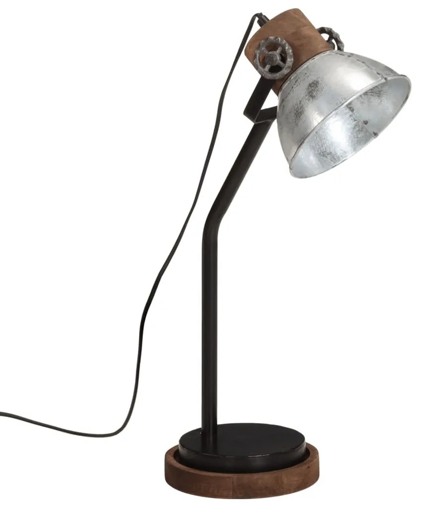 vintage ezüst asztali lámpa 25 W 18x18x60 cm E27