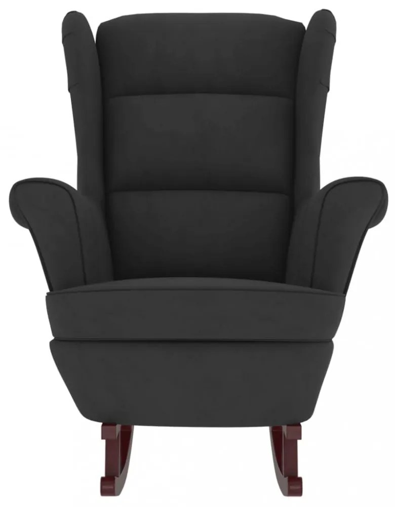 Fekete Bársony és Tömörfa Hintaszék