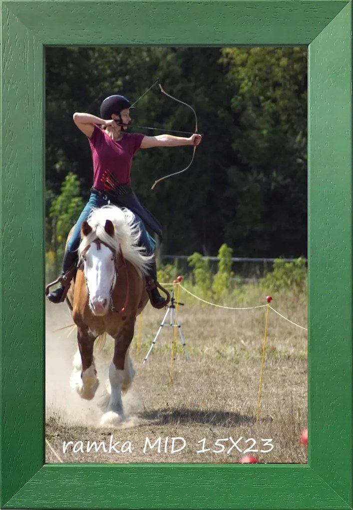 Kész képkeret, akasztható és állítható, 25mm-es fa, 15x23 cm, "skos"