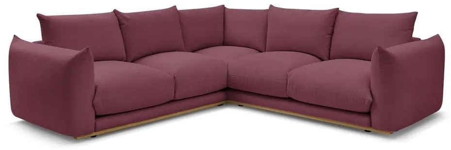 Borvörös sarokkanapé Ernest – Bobochic Paris
