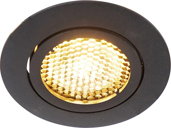 Okos süllyesztett spot fekete, WiFi GU10 állítható - Ude Honey
