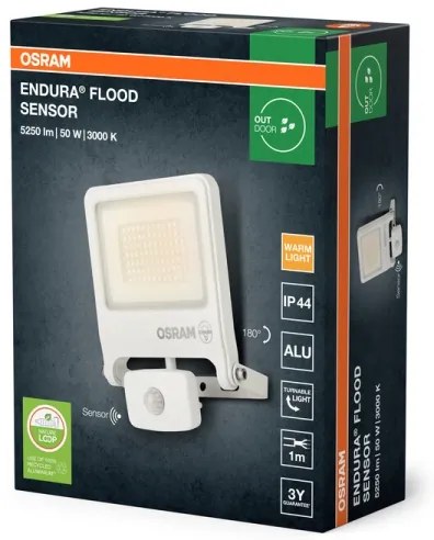 Osram - LED reflektor érzékelővel ENDURA LED/50W/230V 3000K IP44