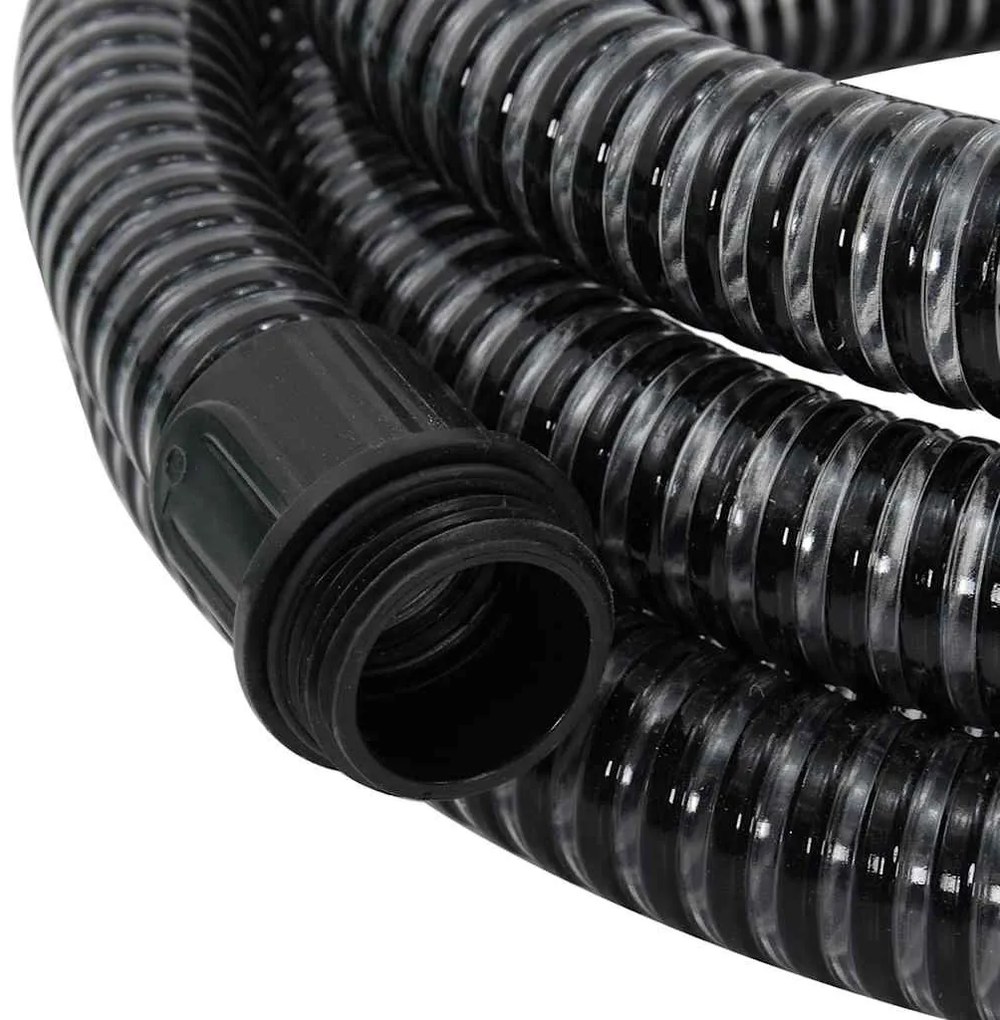 fekete PVC szívótömlő sárgaréz csatlakozókkal 1,1 7 m"