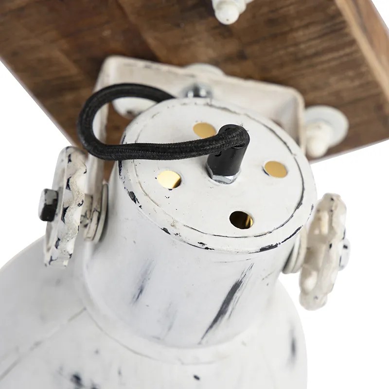 Ipari reflektor lámpa fehér mangófa bázissal 18 cm - Mangoes