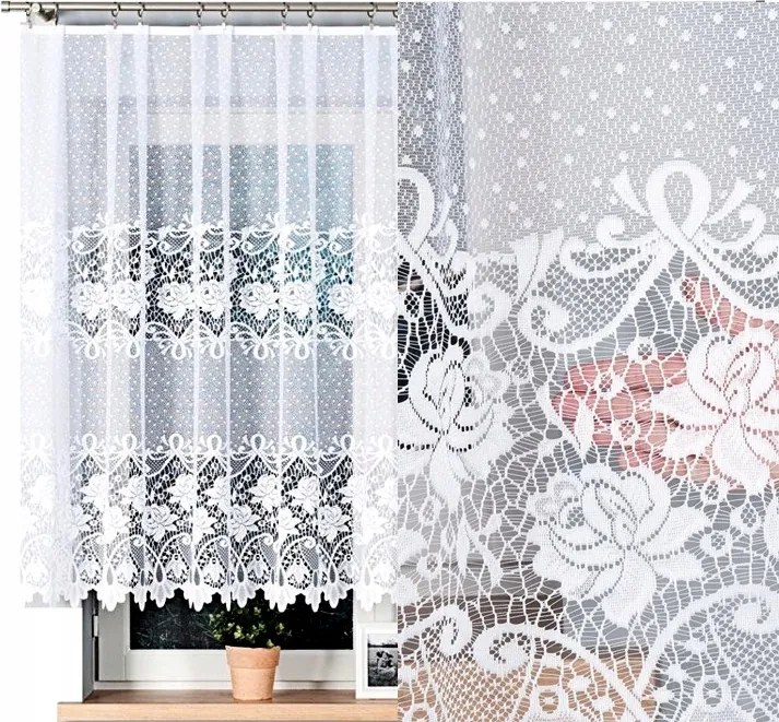 Jacquard függöny Demetria 400x140cm egyenes (kész) szegéllyel