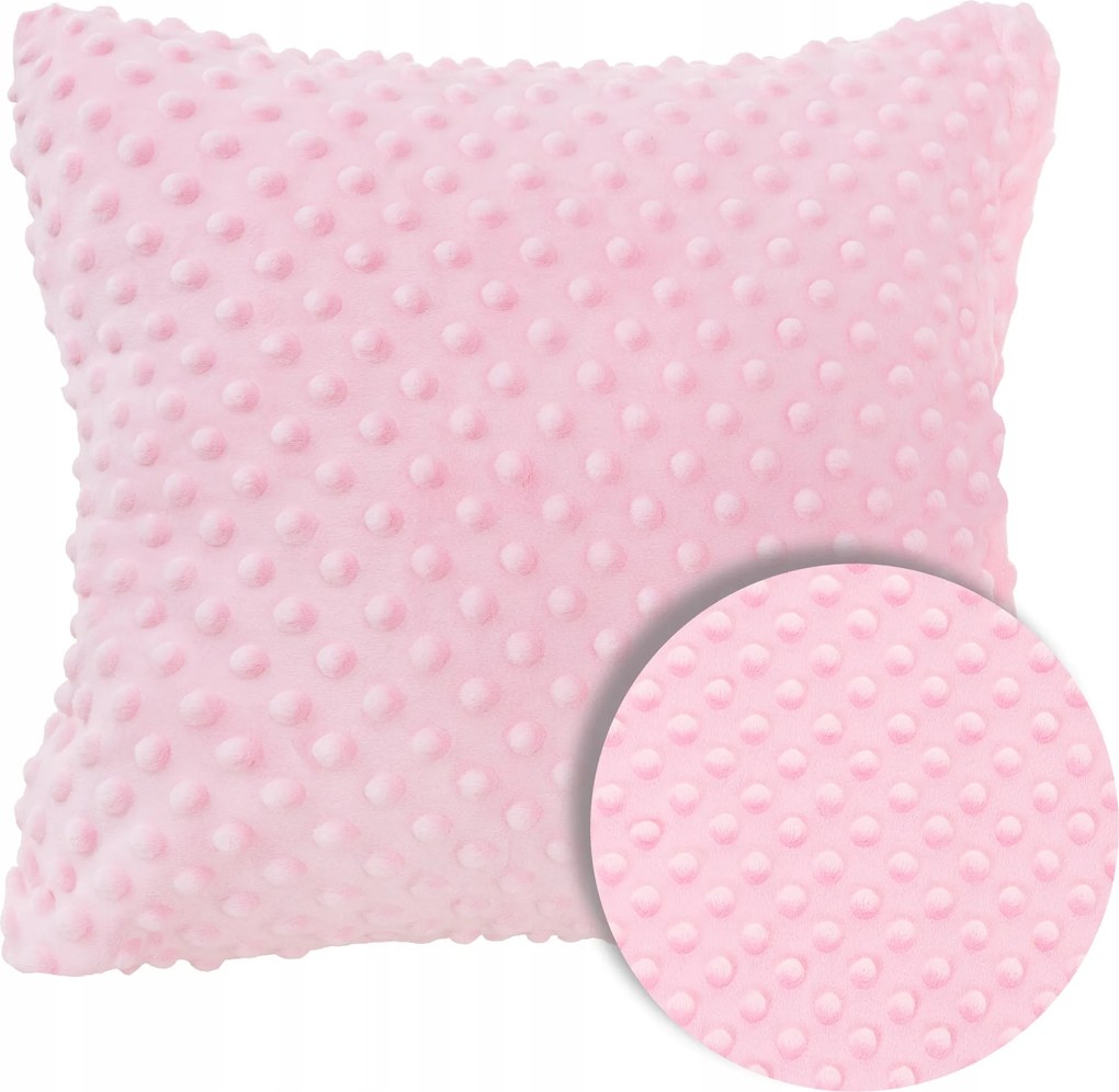 Jancsi Párnahuzat 40X40 Rózsaszín Pöttyös Minky