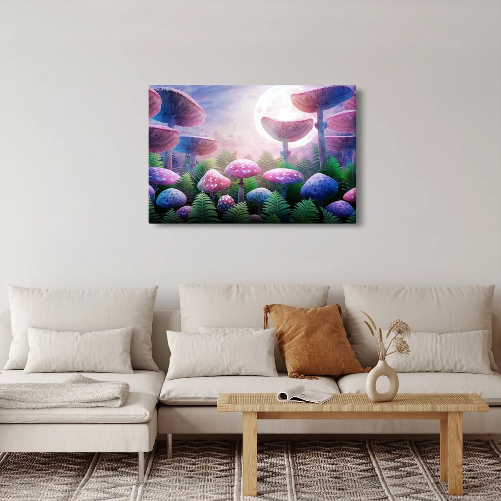 Kép - Gomba teliholdkor, grafika (90x60 cm)