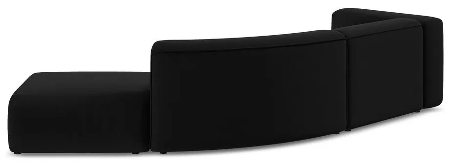 Fekete bársony heverő (jobb oldali) Ekahi – Makamii