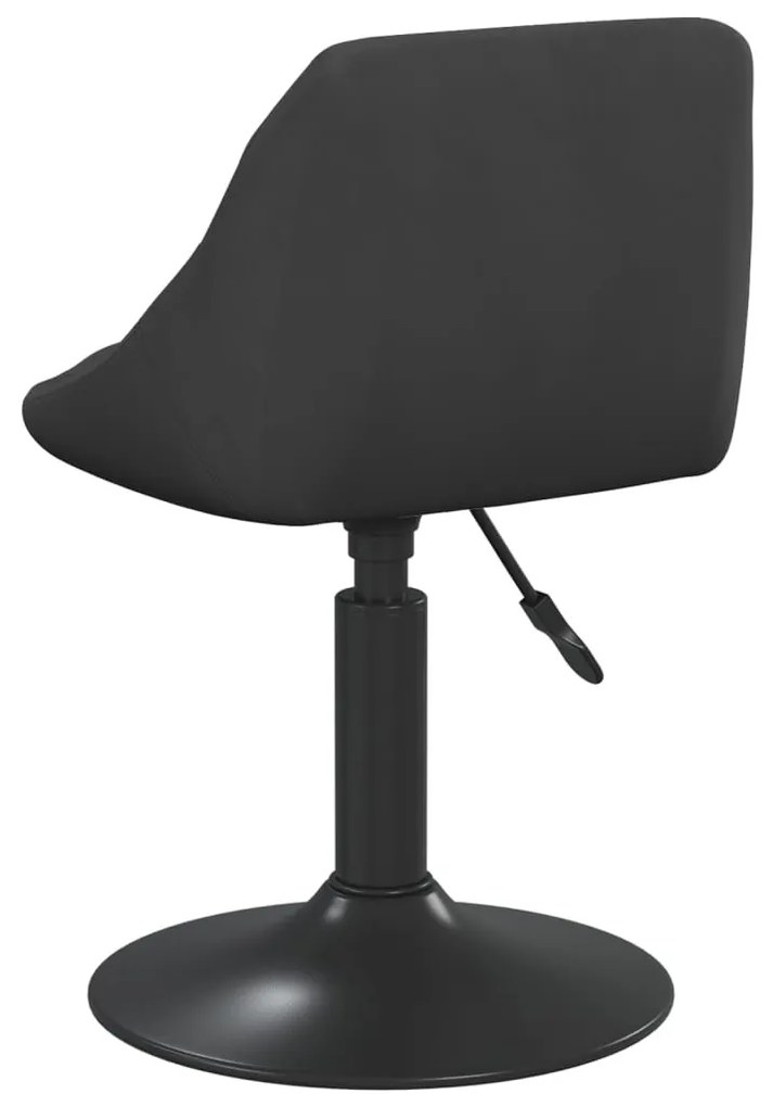 Fekete bársony étkezőszék