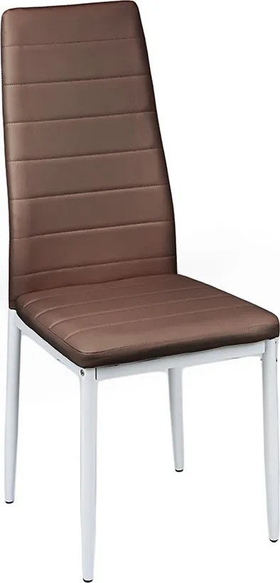 Tino NOVA Étkezőszék barna textilbőr + fém - barna