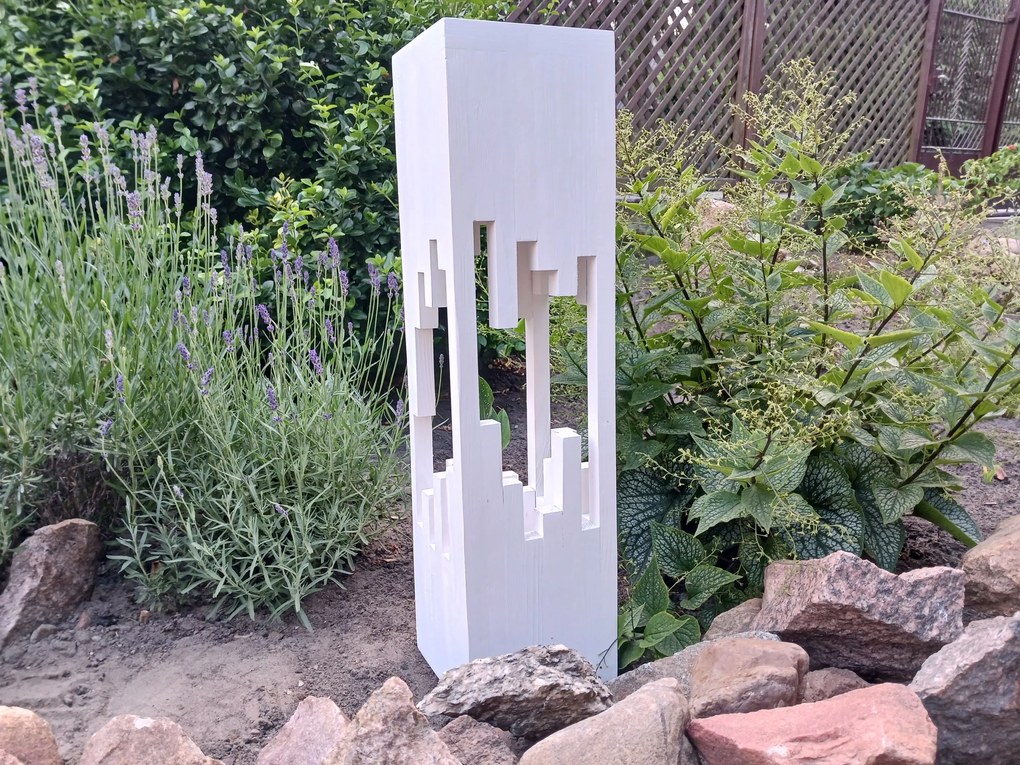 Lampion fa lámpa fehér 60 cm Manhattan