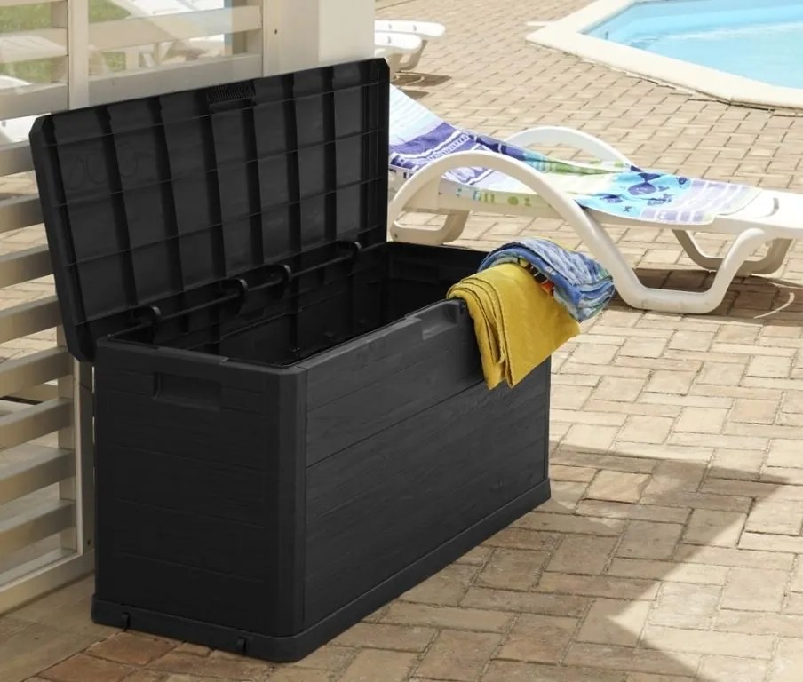 TOOMAX Kerti műanyag láda 280 L grafit