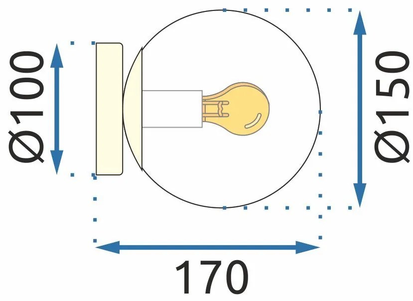 Rea mennyezeti lámpa 1xE14 APP1156-1C, arany fényes, OSW-40009