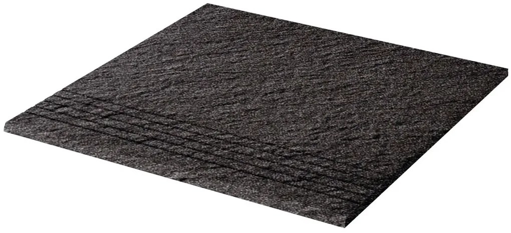 Lépcső Rako Taurus Granit fekete 30x30 cm csúszásgátló TCV34069.1