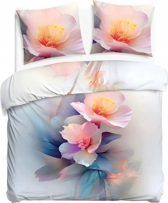 Szatén ágyneműhuzat 160x200 szatén 12423 virág