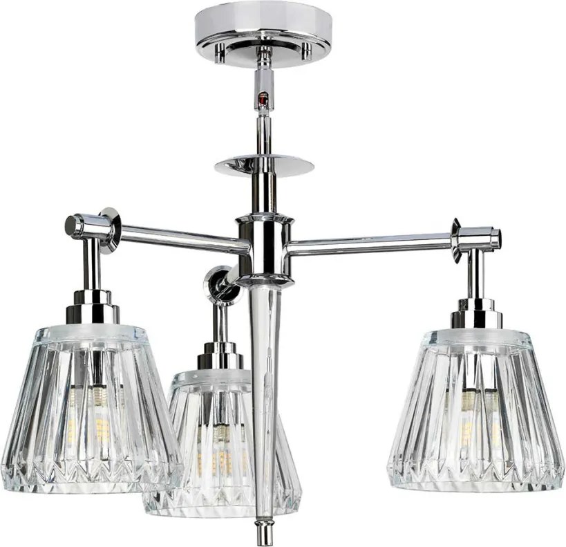 Elstead Lighting AGATHA BATH-AGATHA3P-PC Mennyezeti Lámpa 3x3,5W/G9 320LM IP44