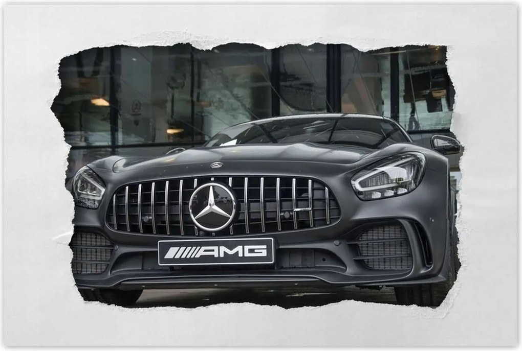 Poszter 60x40 Amg Mercedes karmokkal