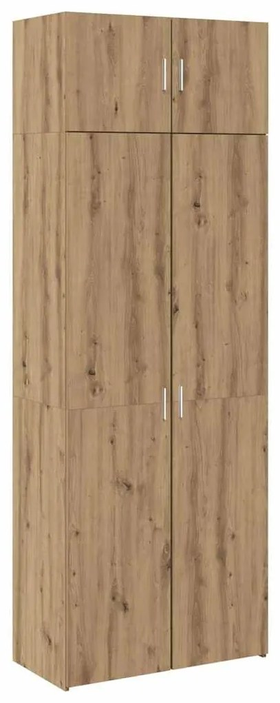 Tárolószekrény kézműves tölgy 80 x 42.5 x 225 cm Faanyag