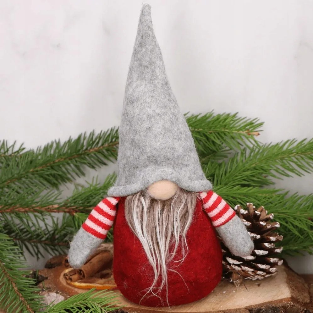 Manó Karácsonyi Piros 22cm