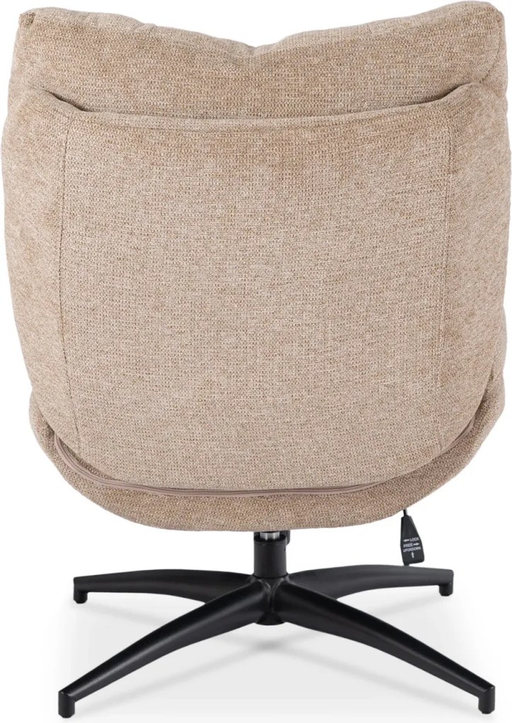 Forgó pihenőfotel lábtartóval bézs, FREMONT