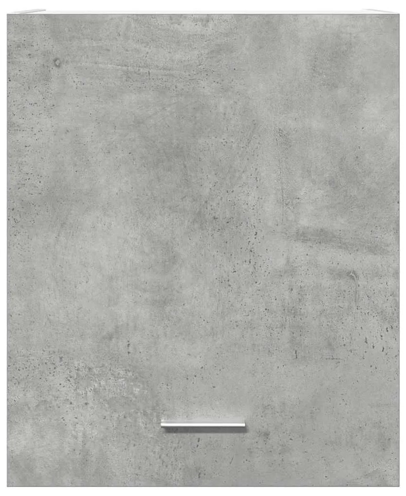 betonszürke szerelt fa függő szekrény 50 x 31 x 60 cm