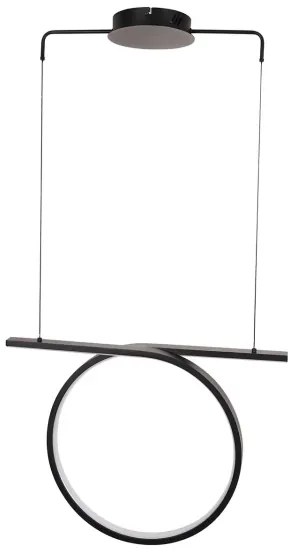 LED csillár kábelen ODETTA LED/30W/230V 4000K fekete