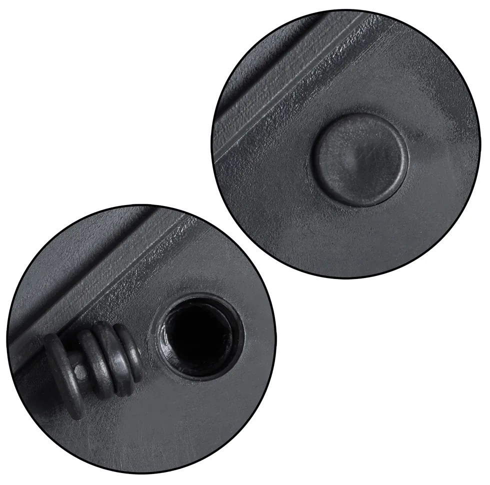 Casaria® Virágcserép 83x30,5x60cm - fekete