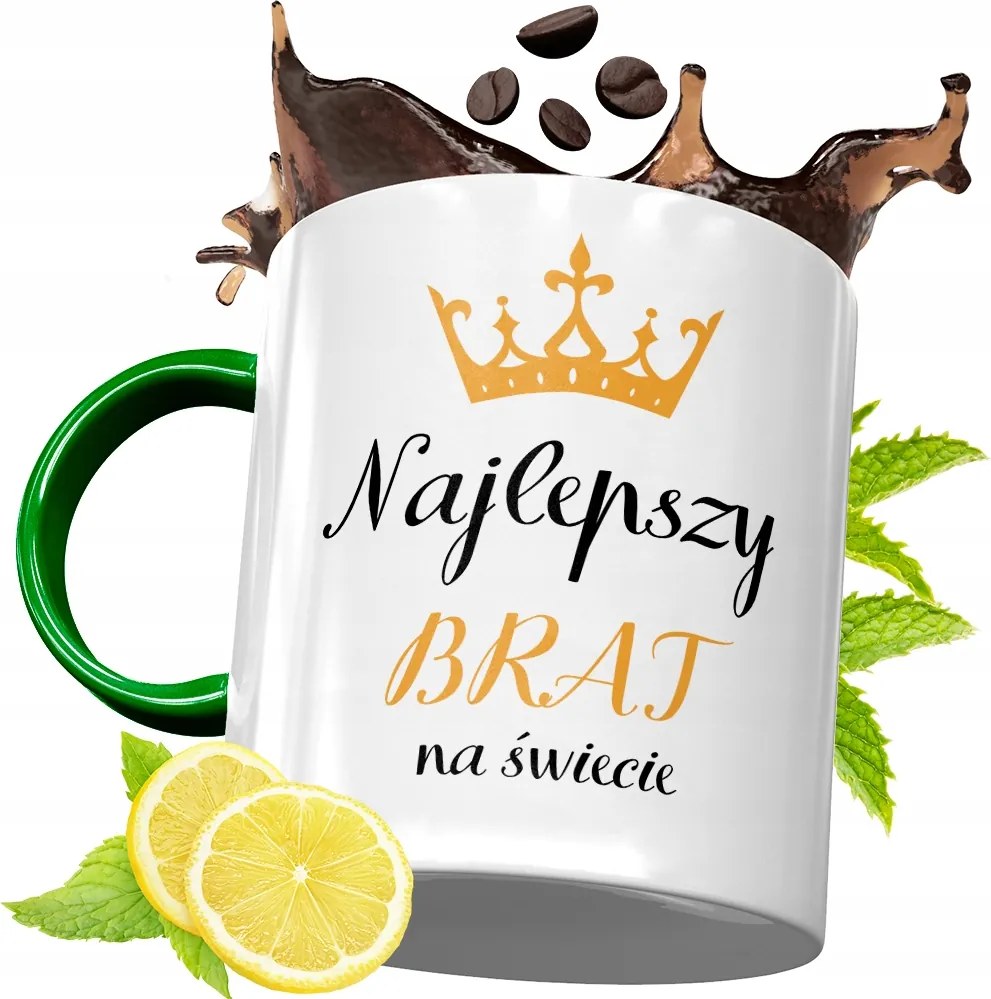 Zöld Bögre Testvérnek Ajándékba, fényképes nyomattal