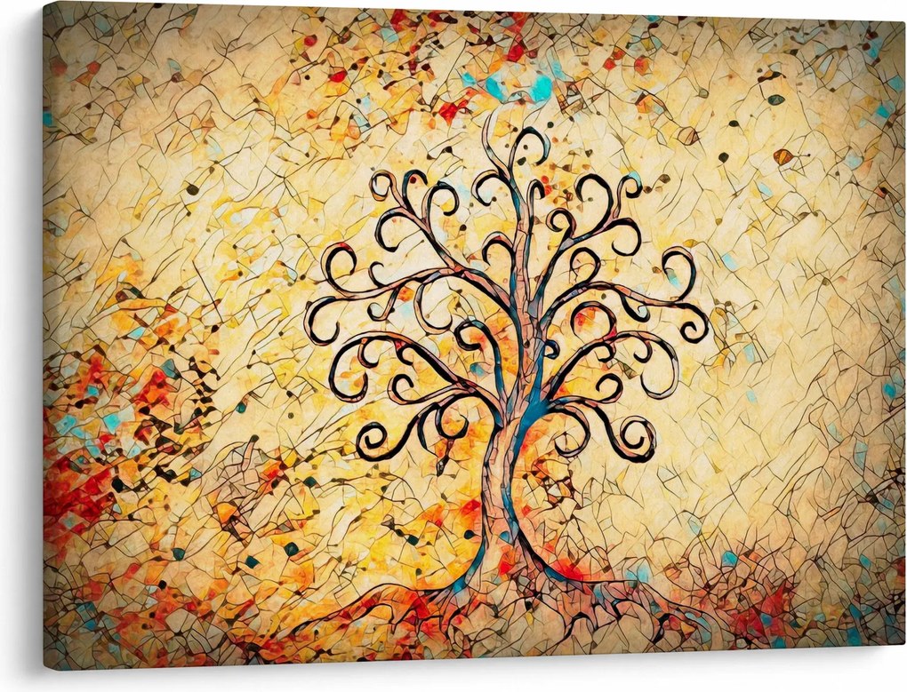 Kép - Mozaik életfa (70x50 cm)