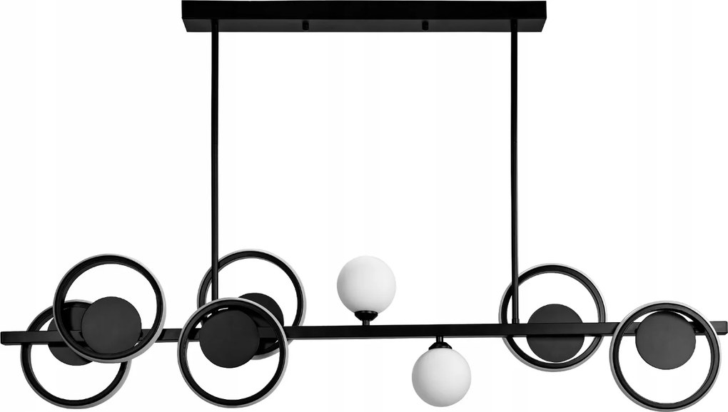 Mennyezeti Lámpa Függeszték Fekete Led Kötél