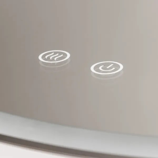 Brilagi-LED dimmelhető, fűthető tükör LED háttérvilágítással ALU PRO LED/18W/230V átmérő 60 cm IP44 fényes króm