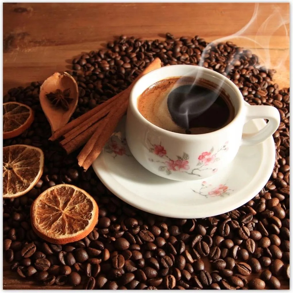 Poszterek 70x70 Kávé pálcával