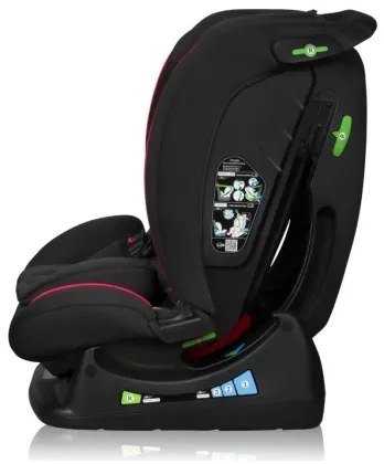 Lionelo AART i-Size autósülés 40-150 cm fekete/piros