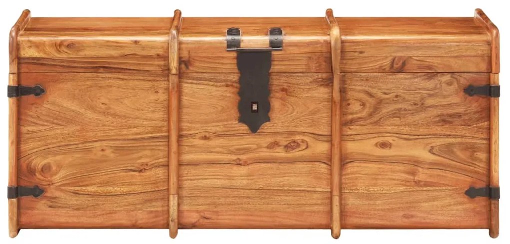 tömör akácfa tárolóláda 90 x 40 x 40 cm