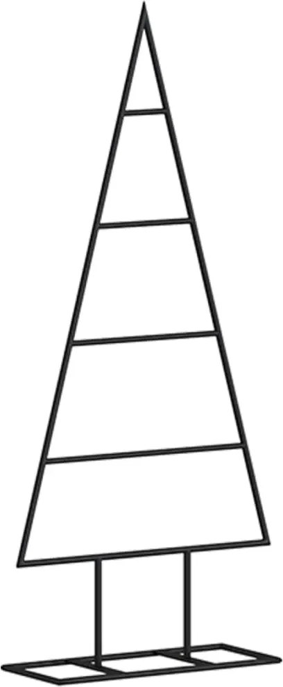 vidaXL fekete fém karácsonyfa dekorációhoz 60 cm