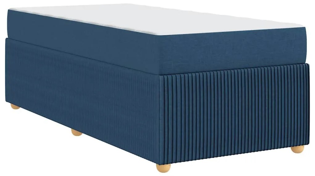 Ágykeret matraccal matracmal Kék 80 x 200 cm szövet