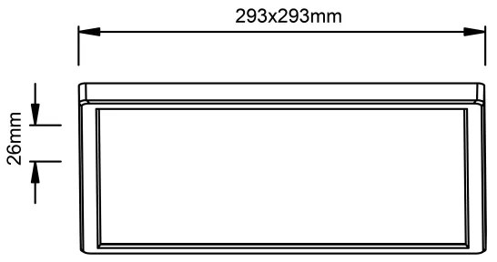 Brilliant - LED mennyezeti lámpa MILTON LED/18W/230V 29,3x29,3 cm fehér