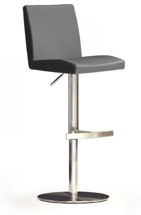 LOPES 1 INOX PVC Szürke Bárszék