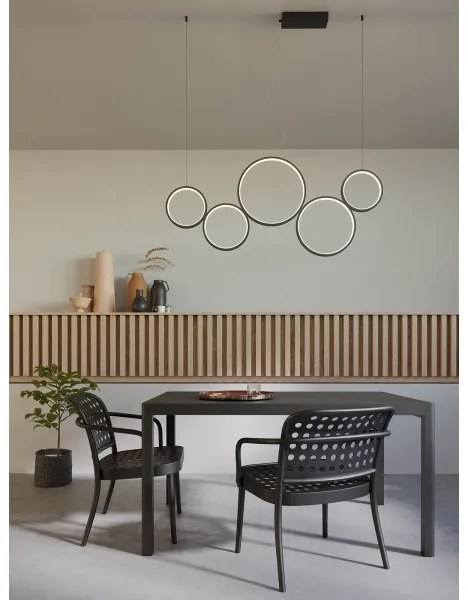 Redo 01-3384 - LED Dimmelhető csillár zsinóron ATHENA LED/40W/230V CRI98 fekete