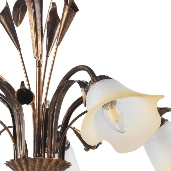 ONLI - Csillár láncon LUCREZIA 5xE14/6W/230V bronz