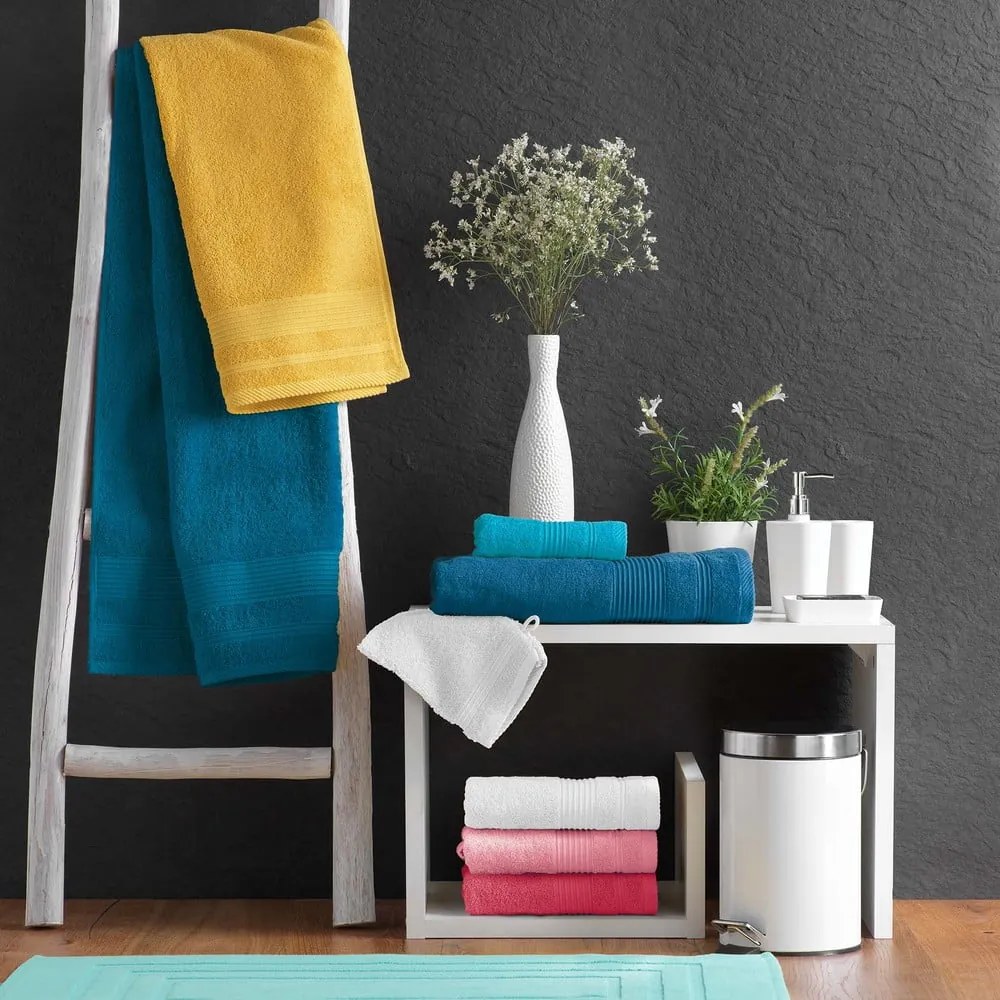 Khaki frottír pamut törölköző 50x90 cm Tendresse – douceur d'intérieur