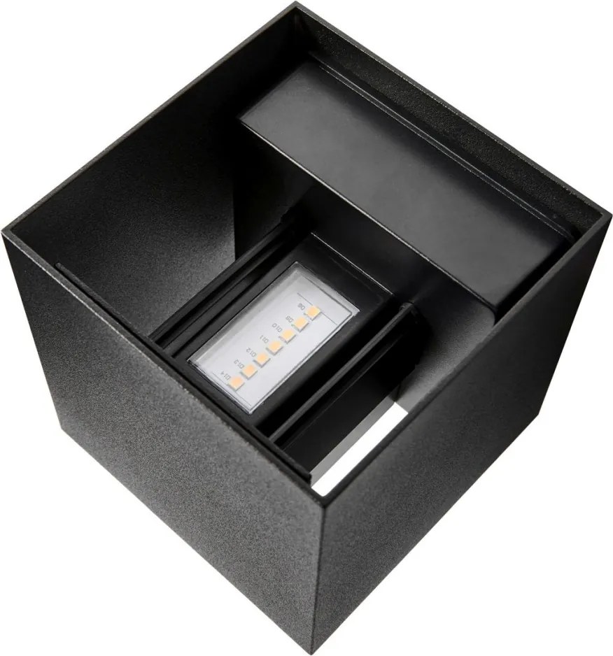 NORDLUX 2418331003 MILDA Modern Kültéri Fali Lámpa Fekete LED IP44