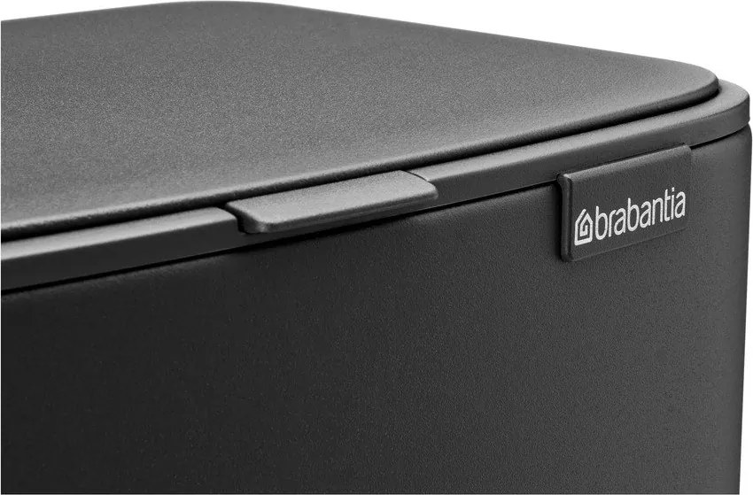 Sötétszürke acél pedálos szemetes 12 l Bo – Brabantia