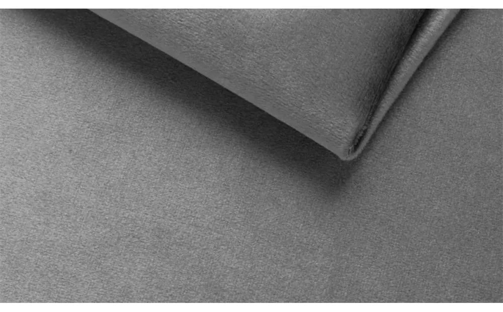 Világosszürke bársony fotel Chelsea – Ropez