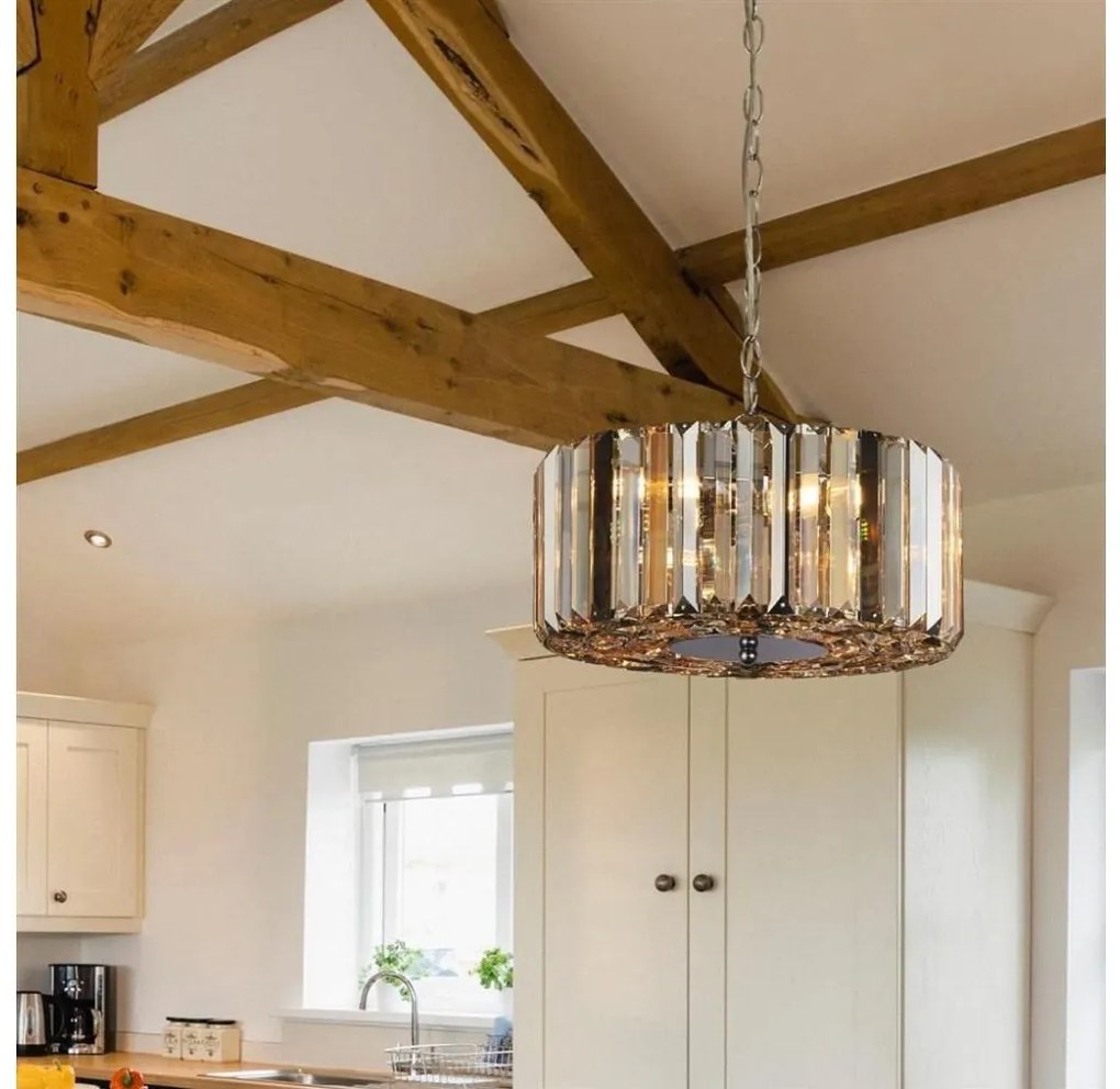 Searchlight 82101-3CC - Csillár láncon CHAPEAU 3xE27/60W/230V