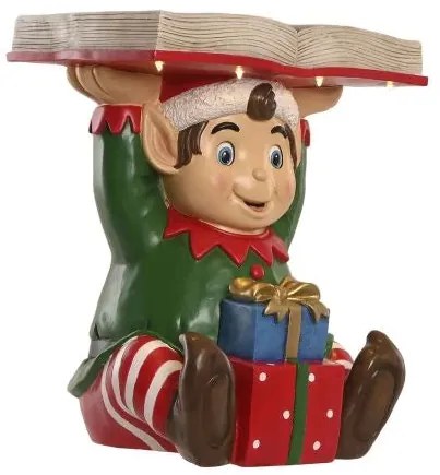 Kerámia kisasztal kobold mintával 38x28x47 cm