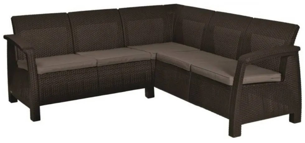 Corfu relax műrattan kerti sarokgarnitúra