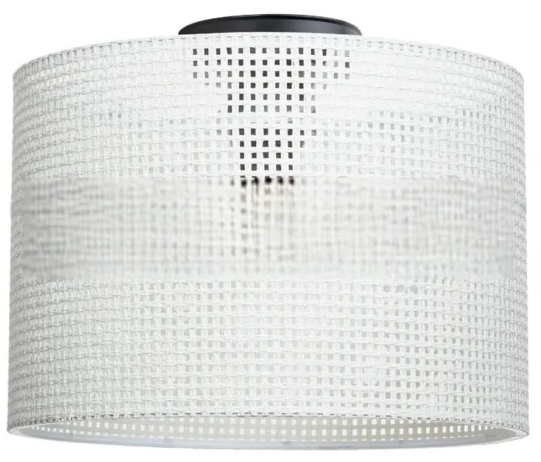 Krémszínű mennyezeti lámpa textil búrával ø 30 cm Goza – Squid Lighting