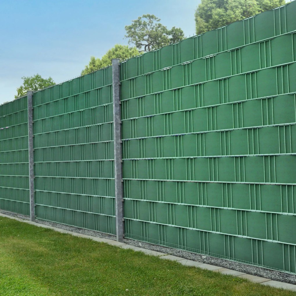 Juskys PVC védőöv a kerítéshez 4 db - zöld