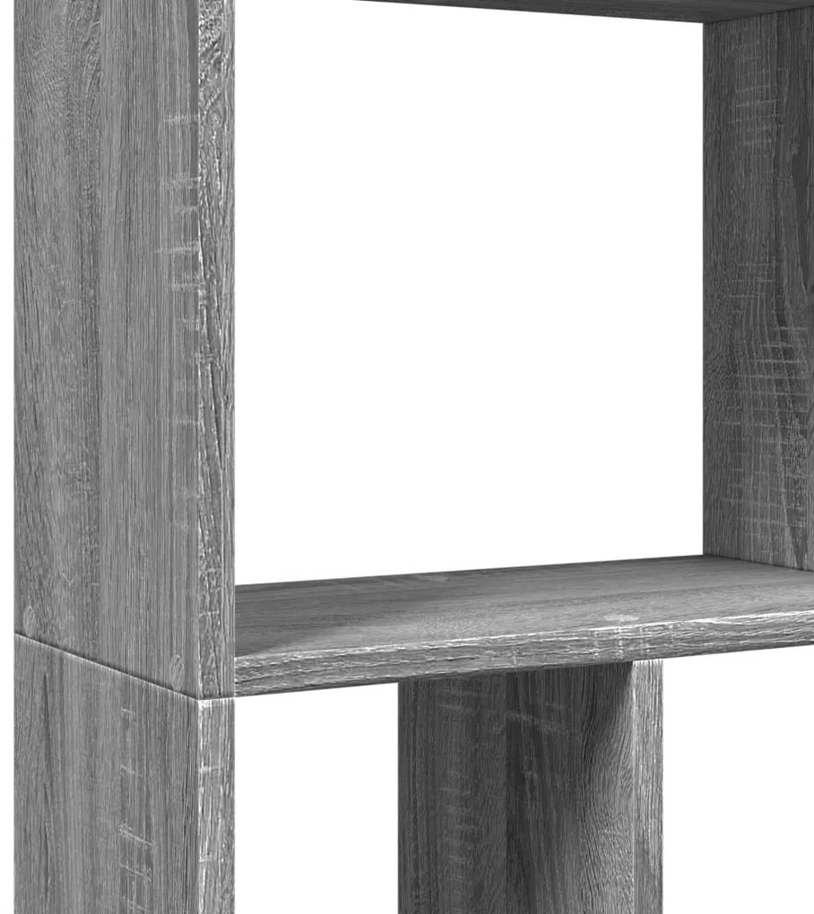 szürke sonoma színű szerelt fa könyvespolc 60 x 20 x 120 cm